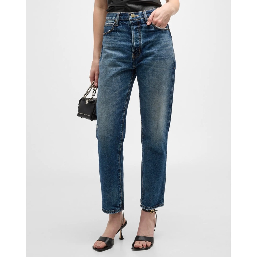 Frame Le Bec Relaxed Straight Leg Boyfriend Jean in Malibus Wash‎ Size 28